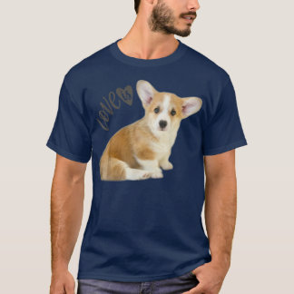 Corgi Shirt Love Is Dog Mom Dad Tee Puppy Pet Wome