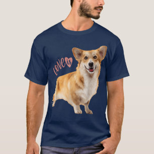 Corgi Shirt Love Is Dog Mom Dad Tee Puppy Pet Wome