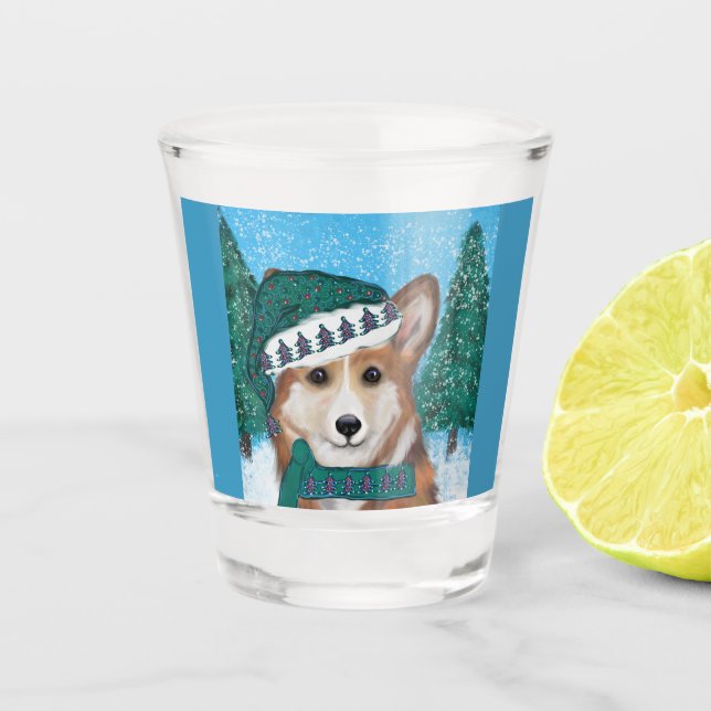 Corgi Shot Glass (Front)