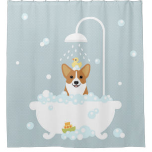 Corgi Shower Curtain