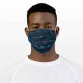Corgi Silhouette Face Mask (Navy) (Worn)