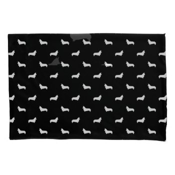 Corgi Silhouette Pillow Cases - Dog Design by SilhouettePets at Zazzle