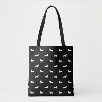 Corgi Silhouette Tote Bag by SilhouettePets at Zazzle