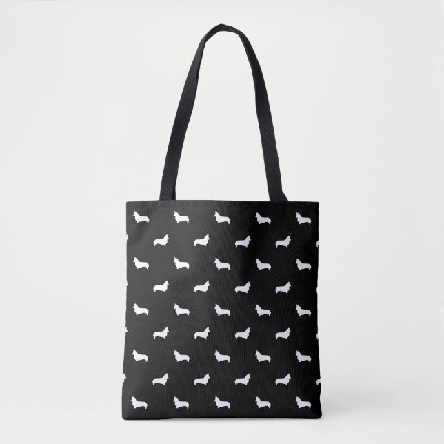 Corgi Silhouette Tote Bag (Front)