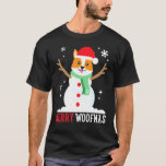 Corgi Snowman Cute Dog Mom Dad Christmas T-Shirt<br><div class="desc">Corgi Snowman Cute Dog Mom Dad Christmas</div>
