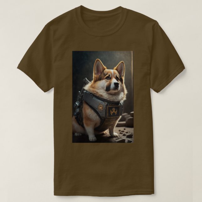 Corgi Space Marine T-Shirt (Design Front)
