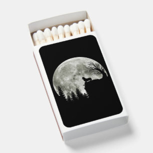 Corgi Standing On Mountain Moonlight Halloween Matchboxes