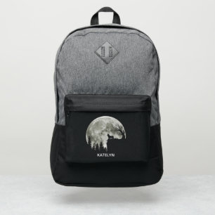 Corgi Standing On Mountain Moonlight Halloween Port Authority® Backpack