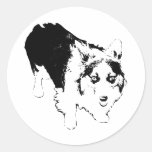 Corgi Steps Into Your Day Classic Round Sticker