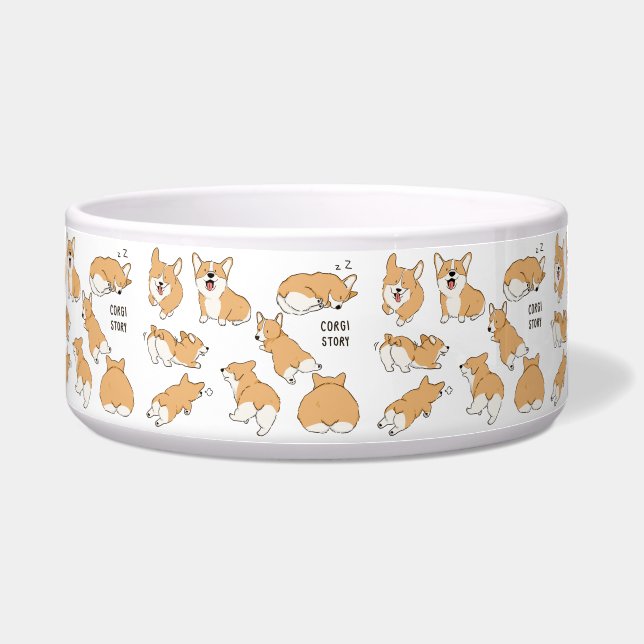 Corgi Story Bowl (Front)