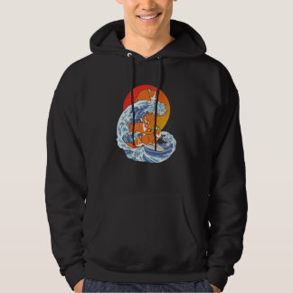 Corgi Surfer Surfing Surf Board Corgi  1 Hoodie