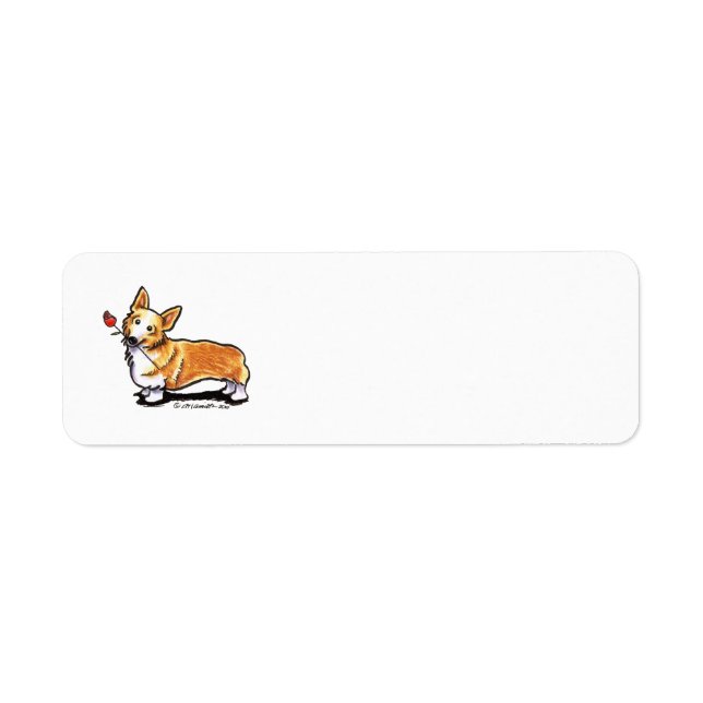 Corgi Sweetheart Label (Front)