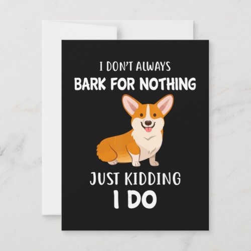 Corgi Thank You Card