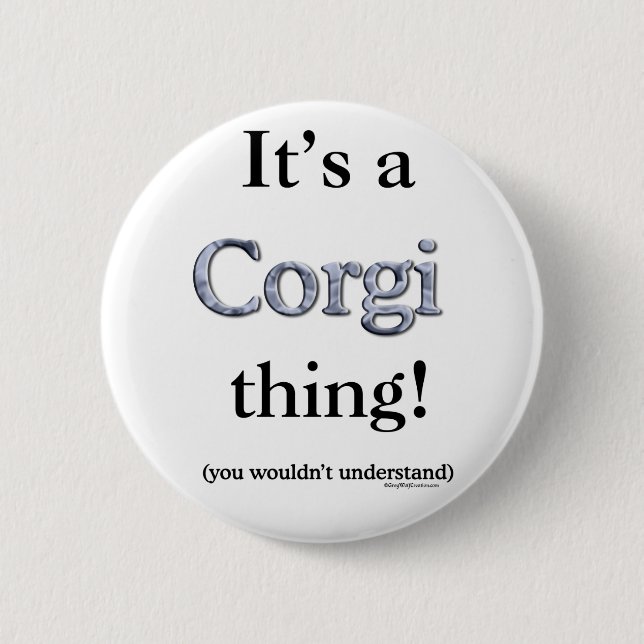 Corgi Thing Button (Front)