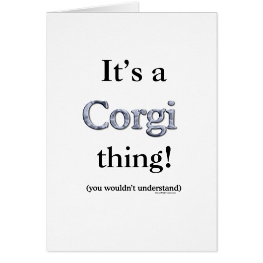 Corgi Thing Cards (Front)