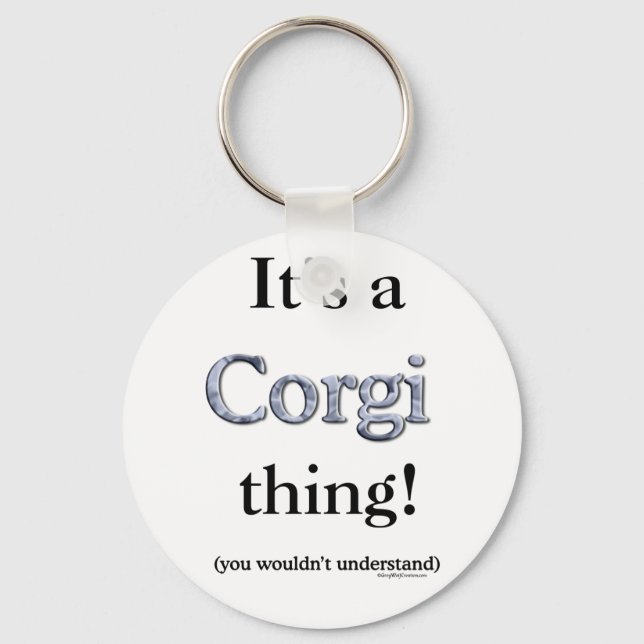 Corgi Thing Keychain (Front)