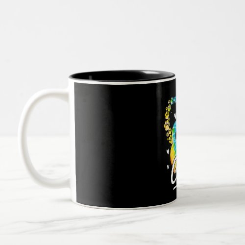 Corgi Tie Dye Rainbow Dog Lover Gift Two_Tone Coffee Mug