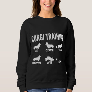 Corgi Training Cardigan Welsh Corgi Tricks Sweatshirt
