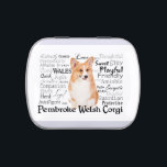 Corgi Traits Candy Tin<br><div class="desc">This Pembroke Welsh Corgi candy tin is a great gift for any Corgi lover.</div>