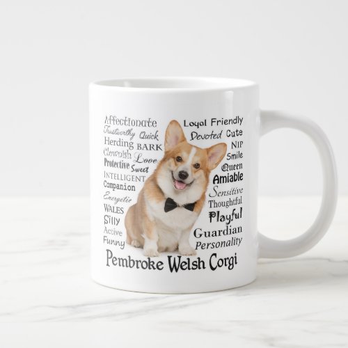 Corgi Traits Jumbo Mug