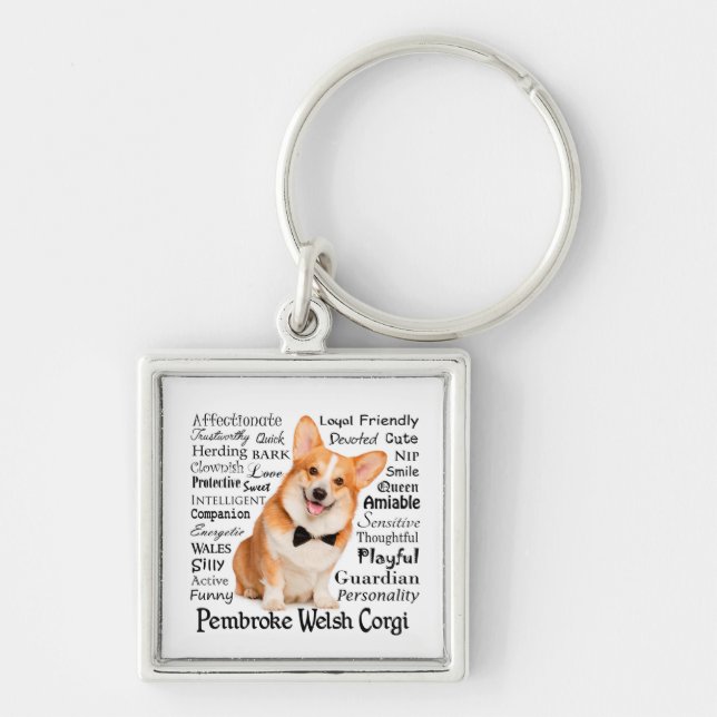 Corgi Traits Keychain (Front)
