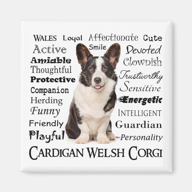 Corgi Traits Magnet (Front)