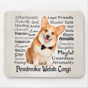 Corgi Traits Mouse Pad