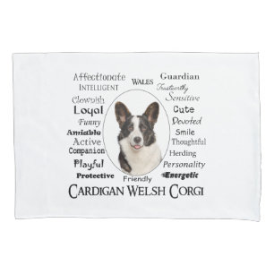 Corgi Traits Pillow Case