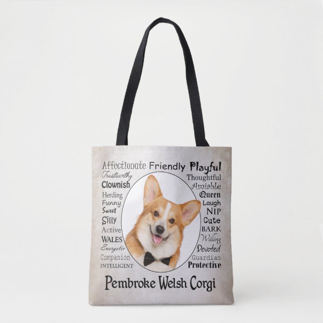 Corgi Traits Tote Bag (Front)