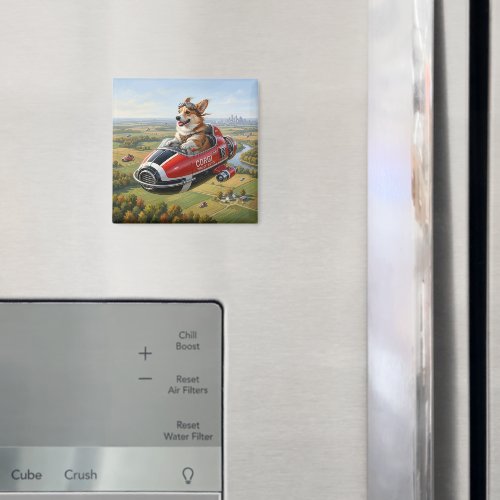 Corgi Transporter Magnet