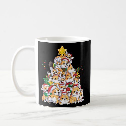 Corgi Tree Dog Santa Merry Corgmas Coffee Mug