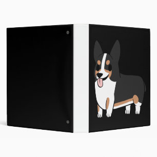 Corgi tricolore 3 ring binder