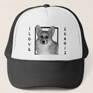 Corgi Trucker Had Hat