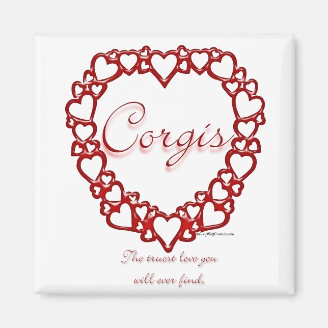 Corgi True Love Magnet (Front)