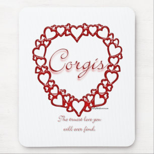 Corgi True Love Mouse Pad