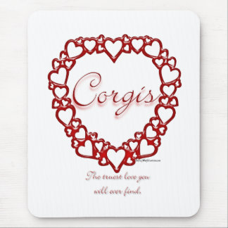 Corgi True Love Mouse Pad