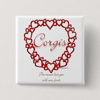 Corgi True Love Pinback Button