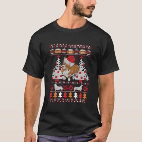 Corgi Ugly Christmas Holiday Dog T_Shirt