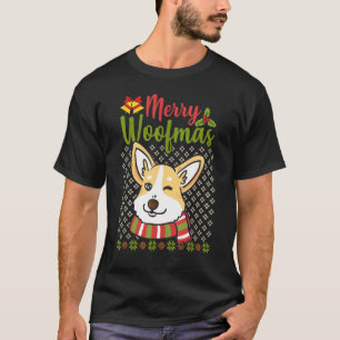 Corgi Ugly Christmas Sweater Merry Woofmas Dog Pun