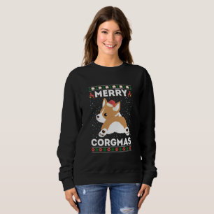 Corgi Ugly Christmas Sweater Style Merry Corgmas