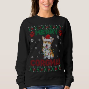 Corgi Ugly Christmas Sweater Style Merry Corgmas S