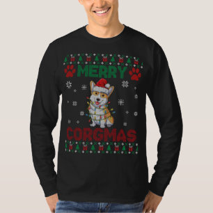 Corgi Ugly Christmas Sweater Style Merry Corgmas S
