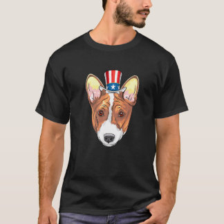 Corgi Uncle Sam 4th Of July Usa Dog Puppy T-Shirt