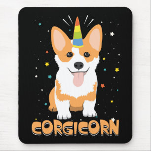 Corgi Unicorn - Corgicorn - Cute Dog Cartoon Mouse Pad
