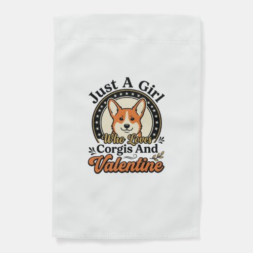 Corgi Valentine Design for Dog Lovers_1 Garden Flag