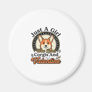 Corgi Valentine Design for Dog Lovers_1 Magnet