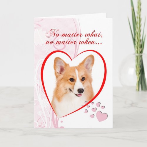 Corgi Valentine Holiday Card