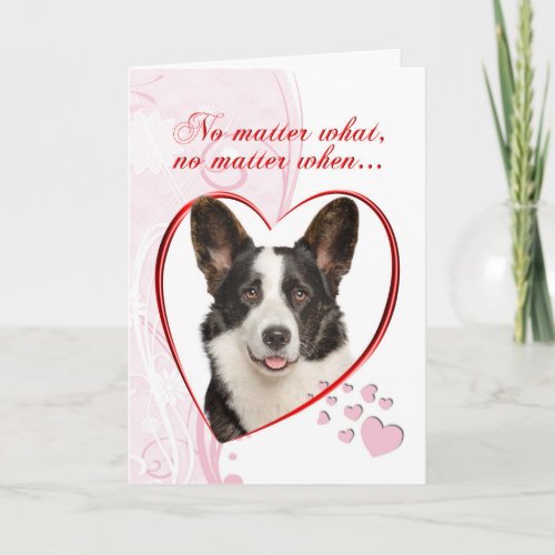 Corgi Valentines Day Card