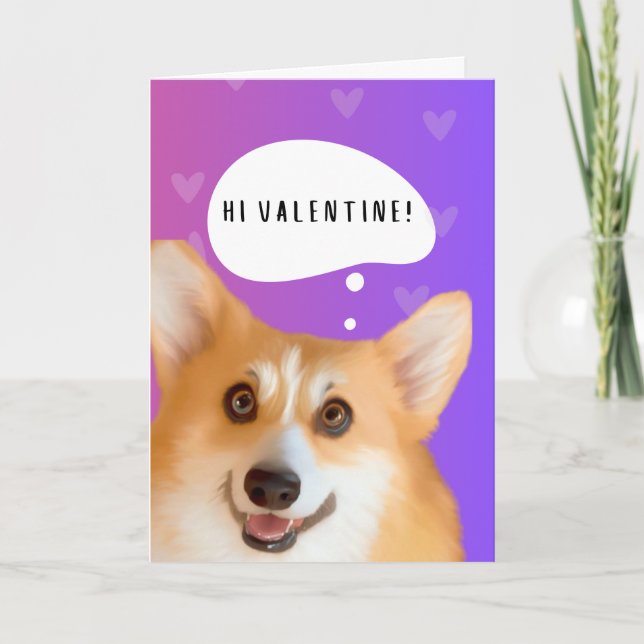 Corgi Valentine's Day Card (Front)