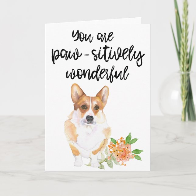 Corgi Valentine's Day Card (Front)